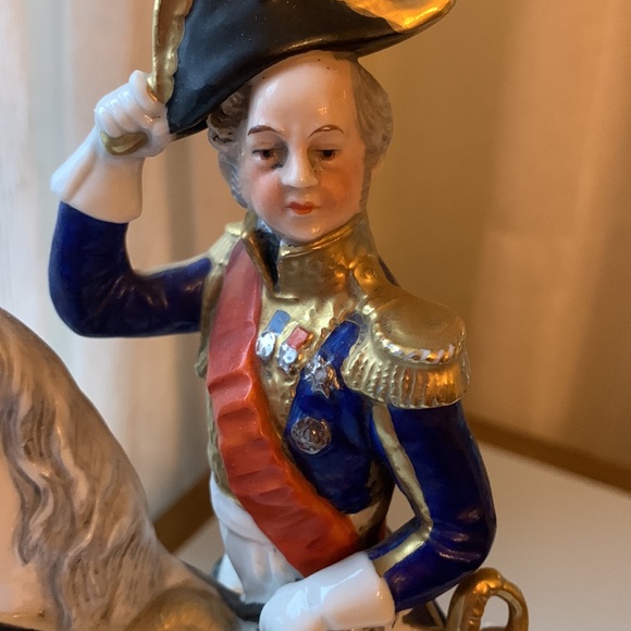 Scheibe-Alsbach "Davoust" Porcelain General on Horseback w Calvary Sword vintage - Picture 2 of 9
